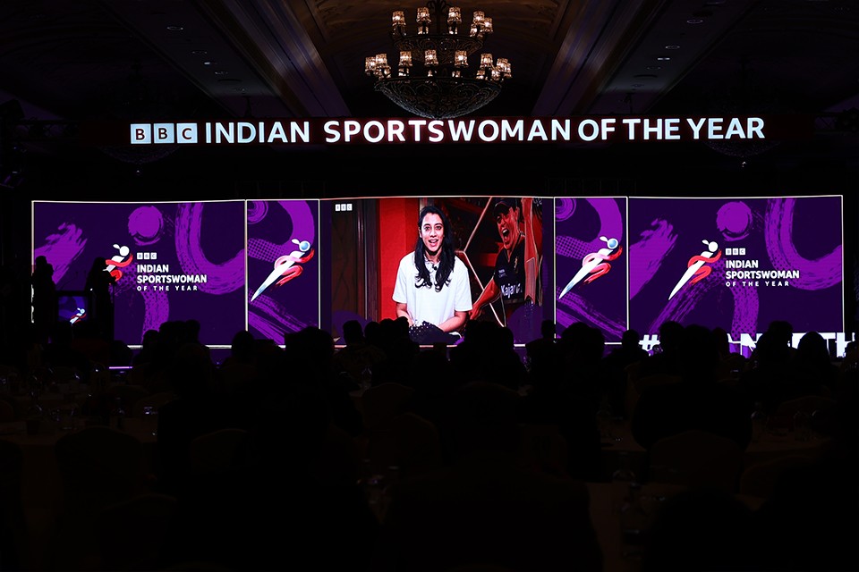 Video shot of BBC ISWOTY 2025 winner